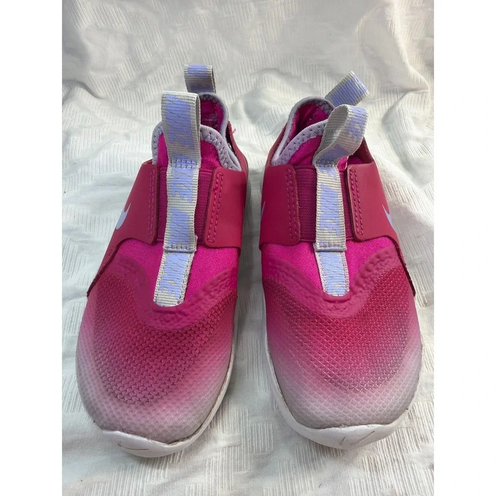 Nike Flex Runner AT4663-606 Toddler Girls Pink Slip-On Sneakers Size 11C